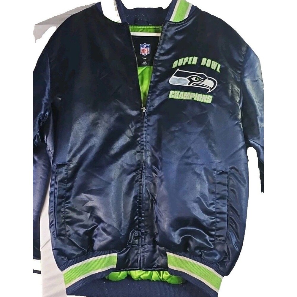 SUPER BOWL WINNING JACKET - VINTAGES NFL Blue and Green Bomber Jacket - Like new